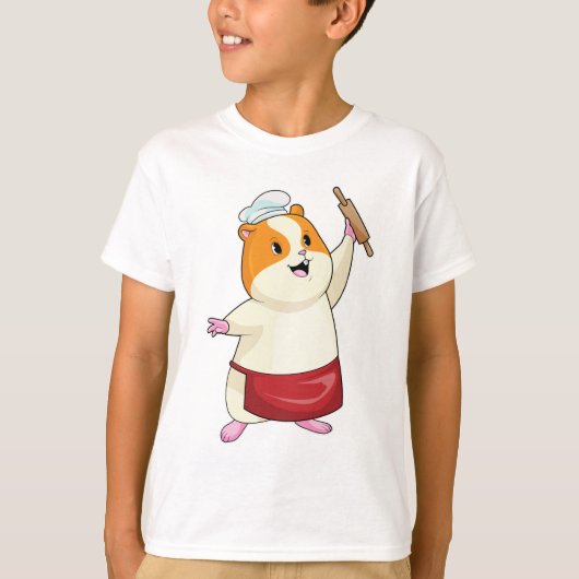 T-shirt Hamster comme boulon avec broche à rouleaux (Devant)