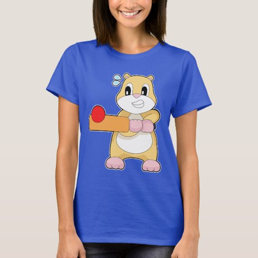 T-shirt Hamster Cricket Chauve-souris de cricket (Devant)
