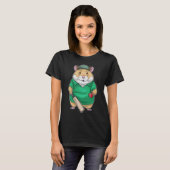 T-shirt Hamster Cricket Cricket bat Sports (Devant entier)