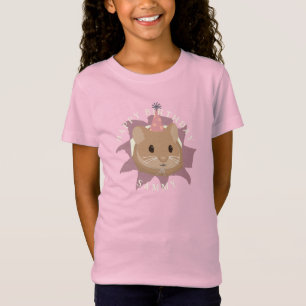 T-Shirt Hamster d'anniversaire mignon dans les tons muets