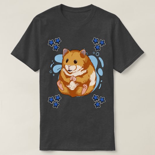 T-shirt Hamster de design bleu (Design devant)