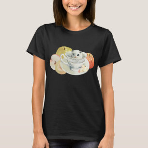 T-shirt Hamster De Pomme Dans Teacup Yummy Fruit Food Swee