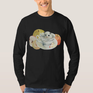 T-shirt Hamster De Pomme Dans Teacup Yummy Fruit Food Swee
