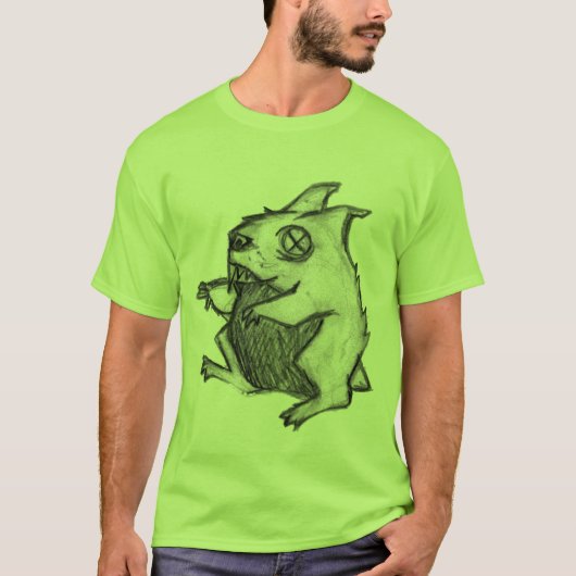 T-shirt Hamster de zombi (Devant)