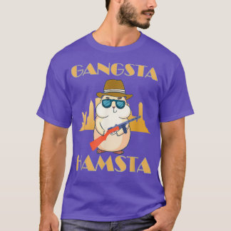 T-shirt Hamster design hamster amoureux gangsta hamsta