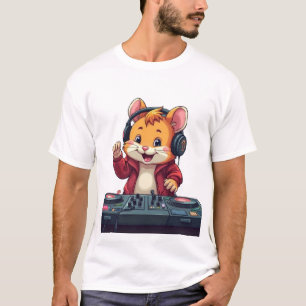 T-shirt Hamster DJ Vibes - Musique amusante Animal Shirt