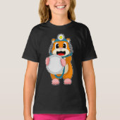 T-shirt Hamster Doctor Stethoscope (Devant)