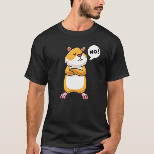 T-shirt Hamster doré têtu (Devant)