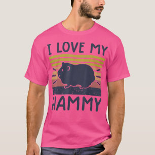 T-shirt hamster drôle s pour femmes hammy mignon amoureux