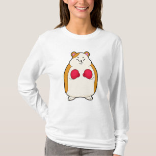 T-shirt Hamster en boîte avec gants de boxe