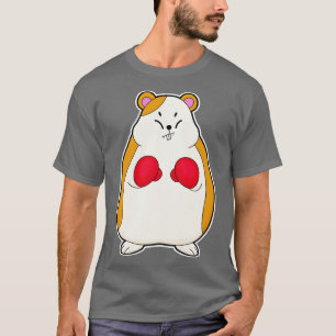 T-shirt Hamster En Boxer Avec Gants De Boxe
