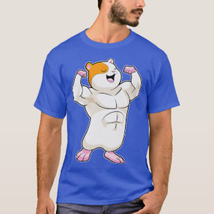 T-shirt Hamster en culturiste avec de gros muscles