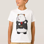 T-shirt Hamster en magicien avec baguette magique et Casqu (Devant)