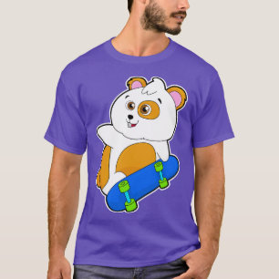 T-shirt Hamster en patineur avec skateboard