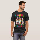 T-shirt Hamster Funny Oeufs de Pâques Bunny Hamster Happy (Devant entier)