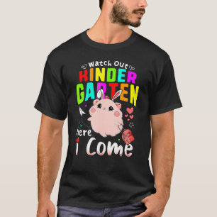 T-shirt Hamster Girl Retour À L'École Veille À La Maternel