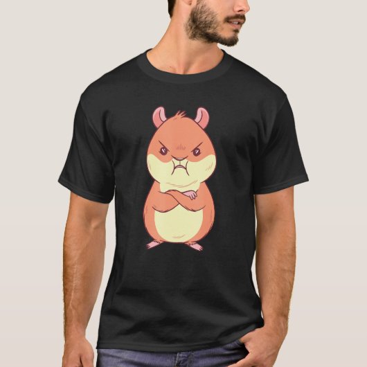 T-shirt Hamster Grumpy (Devant)