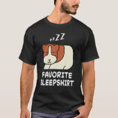 T-shirt Hamster Hamsters Nap Dormir Pyjama Pyjama (Devant)
