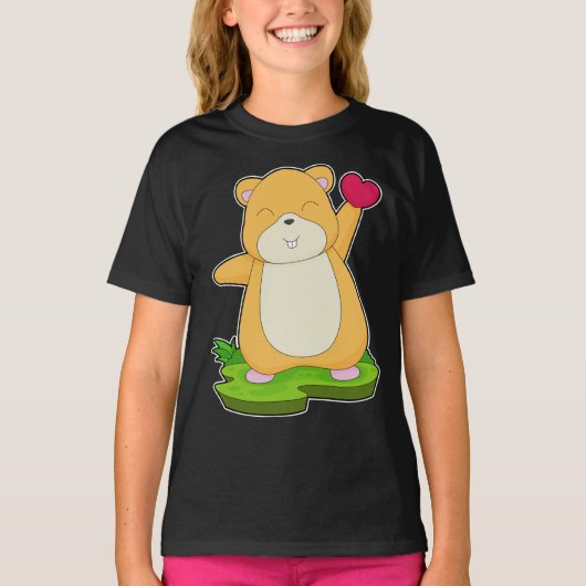 T-shirt Hamster Heart (Devant)