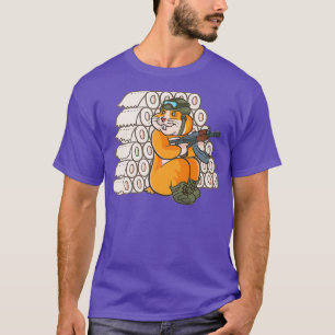 T-shirt Hamster Hoarding Toilet Paper Drôle Pénurie TP