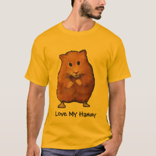 T-shirt HAMSTER, j'aime mon Hammy : Peinture
