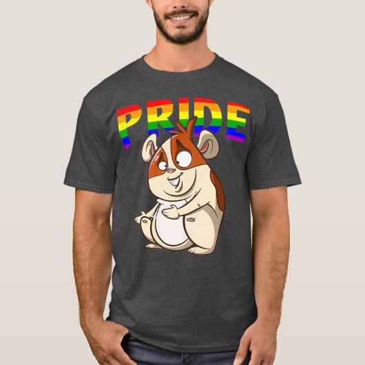 T-shirt Hamster lesbienne Bisexuel gay Pride LGBT (Devant)