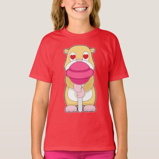 T-shirt Hamster Lollipop (Devant)