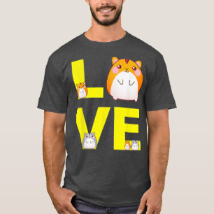 T-shirt Hamster Love Cute Hamsters Chemise Jouets d'animau