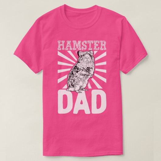 T-shirt Hamster lover Hamster Papa (Design devant)
