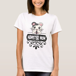 T-shirt Hamster maman amoureux des animaux mignons