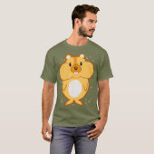T-shirt Hamster mignon avec Cheeks Hoarders (Devant entier)