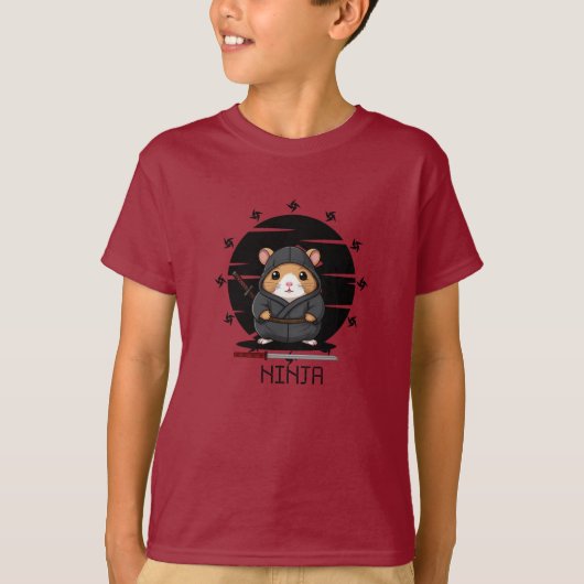T-shirt hamster ninja (Devant)
