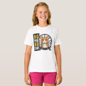 T-shirt Hamster, pas de douleur, pas de gain (Devant entier)