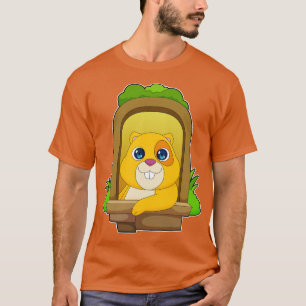 T-shirt Hamster regarde par la fenêtre
