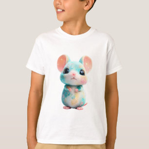 T-shirt Hamster Souris Galaxy Pastel Enfant qui Brille