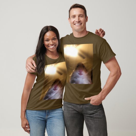 T-shirt Hamster Staring À Camera Meme (Unisexe)