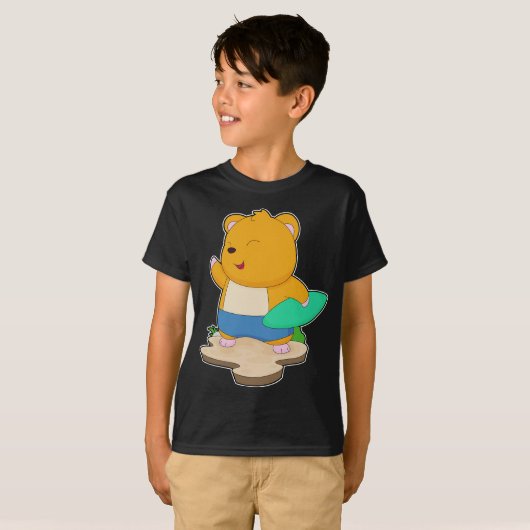 T-shirt Hamster Surfer Surfer (Devant entier)
