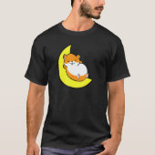 T-shirt Hamster Tired Nap All Day Sleep All Night Cute Ham (Devant)