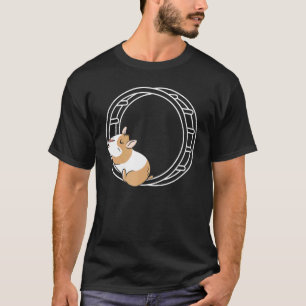 T-shirt Hamster Wheel Hammy Propriétaire Fluffy Rodent Ani