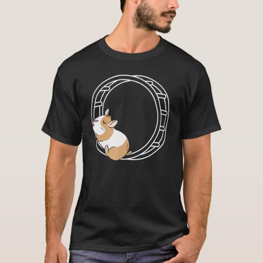 T-shirt Hamster Wheel Hammy Propriétaire Fluffy Rodent Ani (Devant)