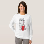 T-shirt Hamster with Mug & Drinking straw (Devant entier)