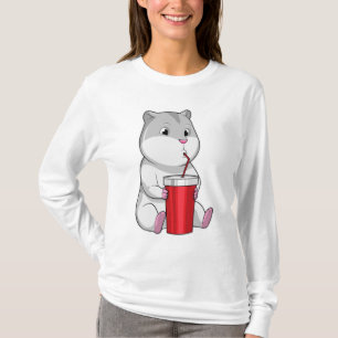 T-shirt Hamster with Mug & Drinking straw