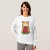 T-shirt Hamster with Watermelon (Devant entier)