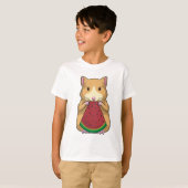 T-shirt Hamster with Watermelon (Devant entier)
