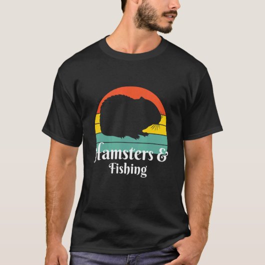 T-shirt Hamsters Et Pêcheur De Pêche (Devant)