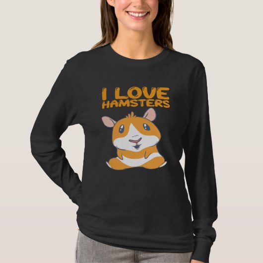 T-shirt Hamsters - I Love Hamsters (Devant)