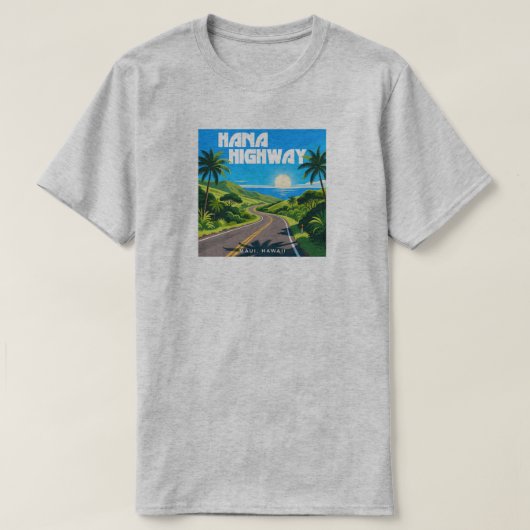 T-shirt Hana Highway Maui Hawaii Paysage (Design devant)