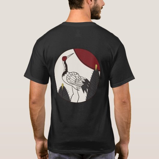 T-shirt Hanafuda "Matsu-ni-tsuru"  (Dos)