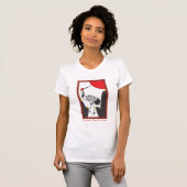 T-shirt Hanafuda - pin et grue (Devant entier)