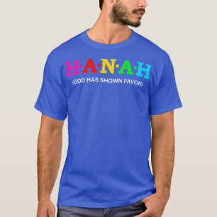 T-shirt Hanah Dieu a montré sa faveur